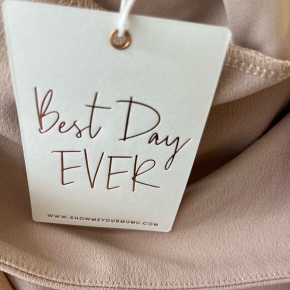 Show Me Your Mumu Madrid Gown Dusty Blush Stretch‎ Size Large NWT - Picture 16 of 16